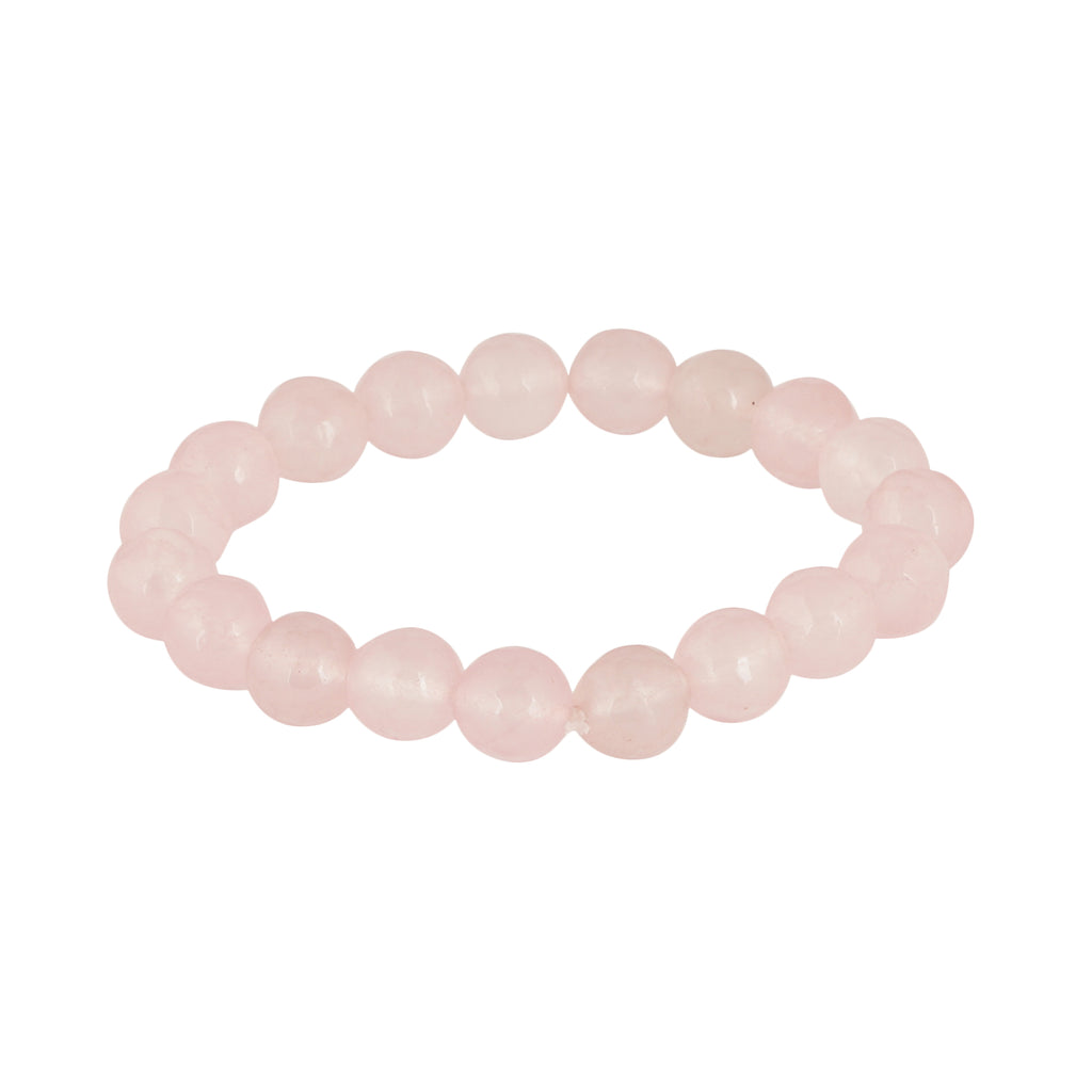 Rose Quartz Diamond Cut Bracelet