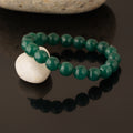 Green Aventurine Diamond Cut Bracelet