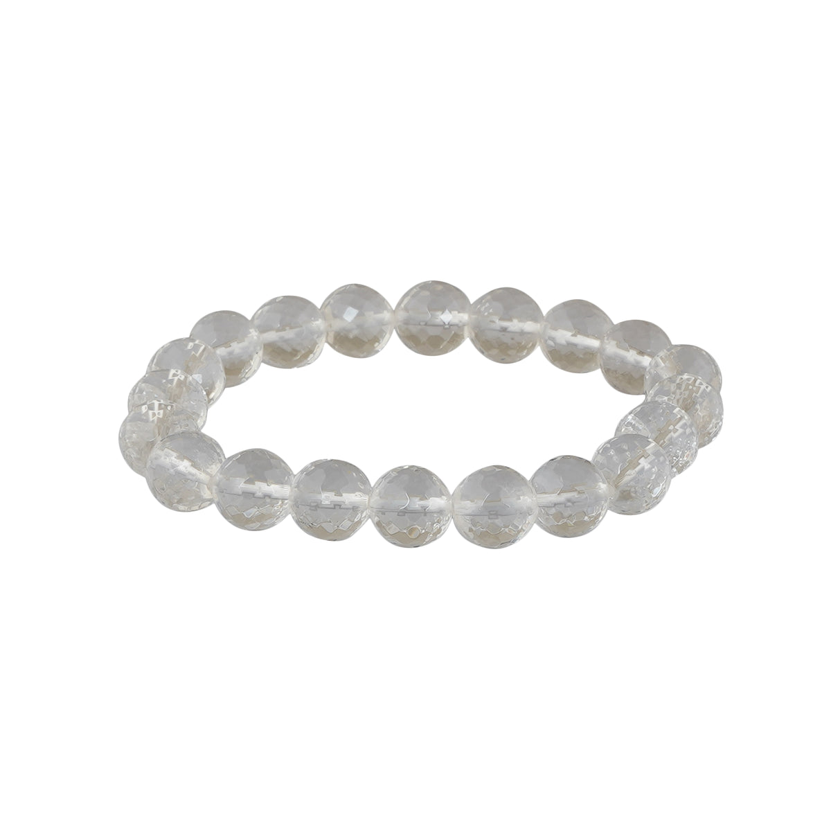 Clear Quartz Diamond Cut Bracelet
