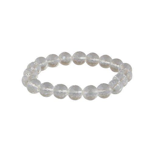 Clear Quartz Diamond Cut Bracelet