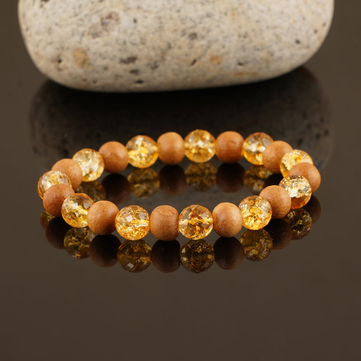Citrine Wood Bracelet