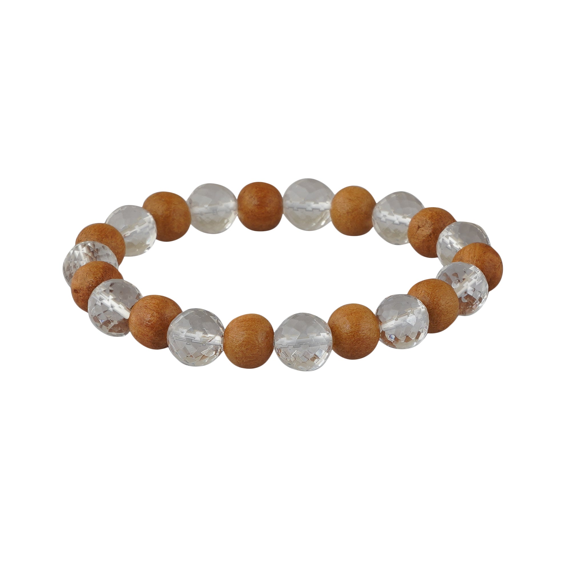 Wood Crystal Bracelet