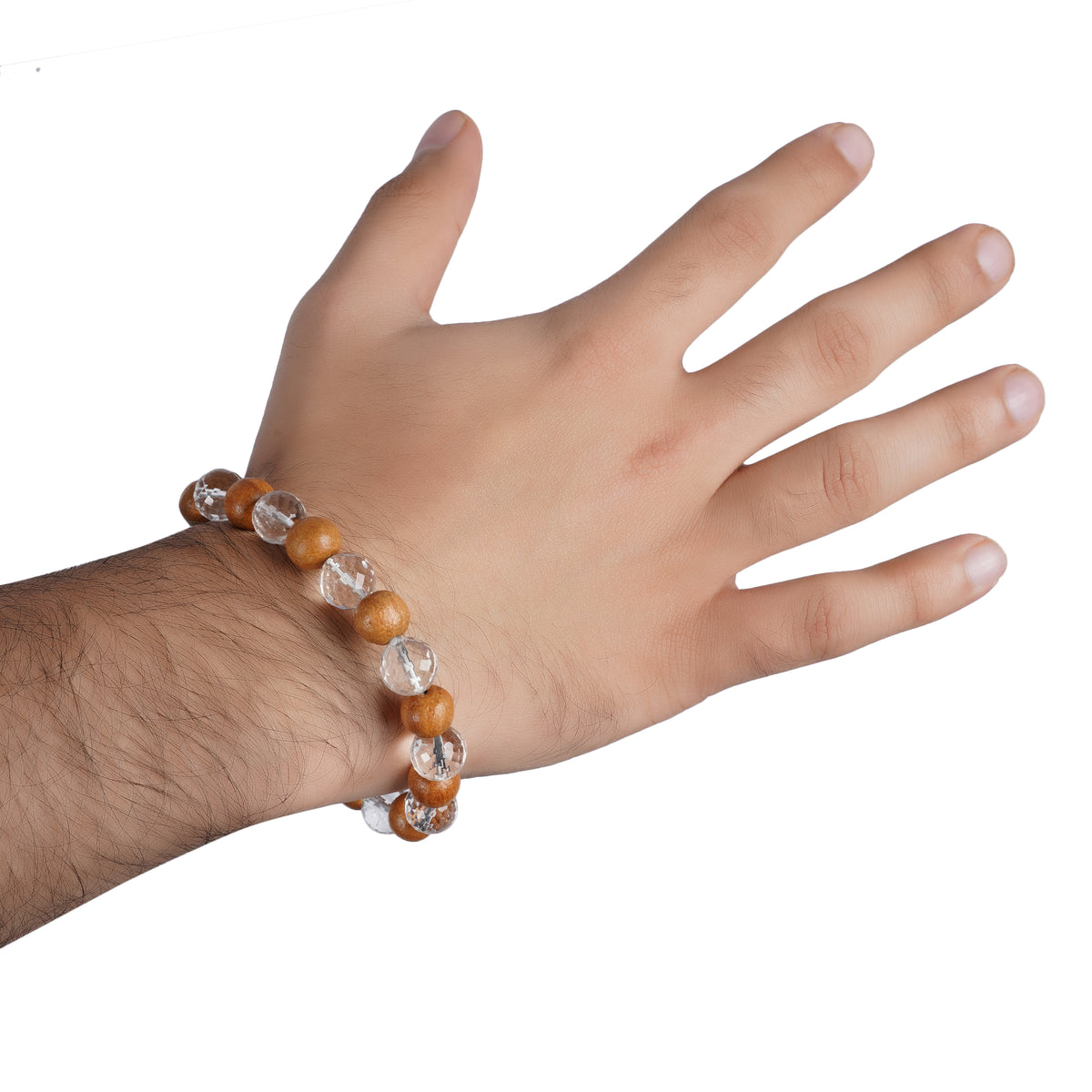 Wood Crystal Bracelet