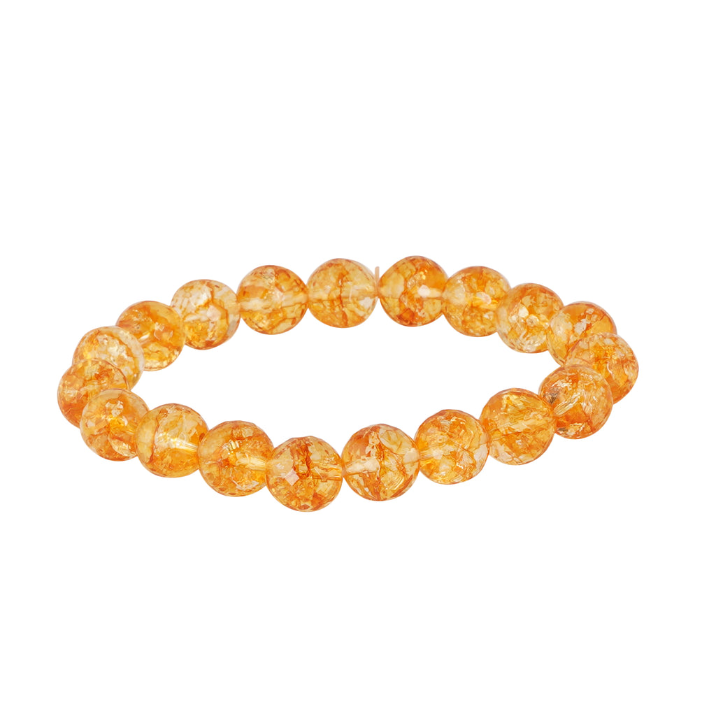 Citrine Diamond Cut Bracelet