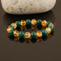 Green Aventurine Citrine Diamond Cut Bracelet